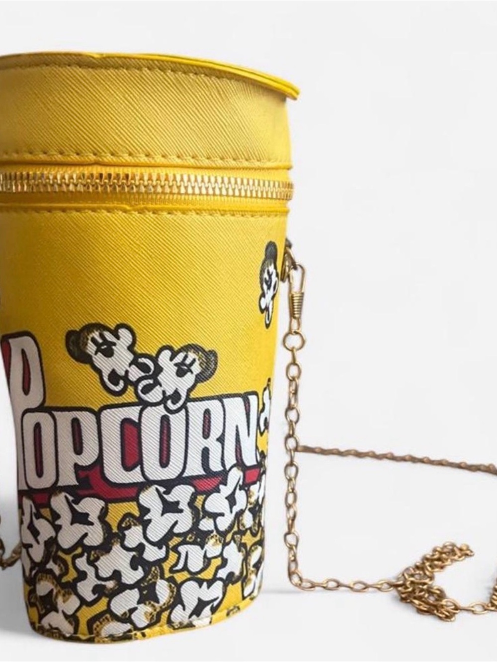 Yellow Popcorn Graphic Crossbody Bag